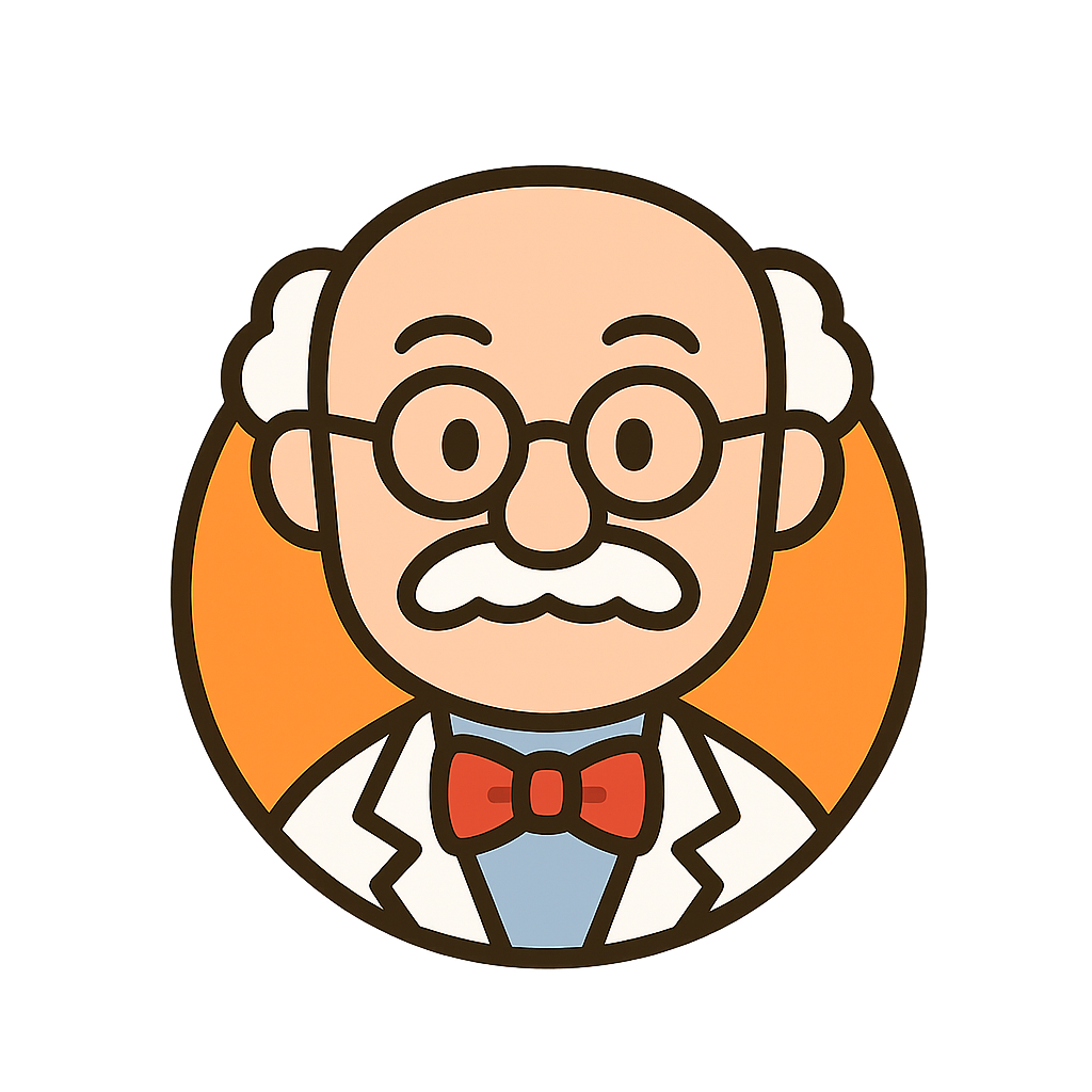 西洋的視点で解説するバランス博士のキャラクターアイコン